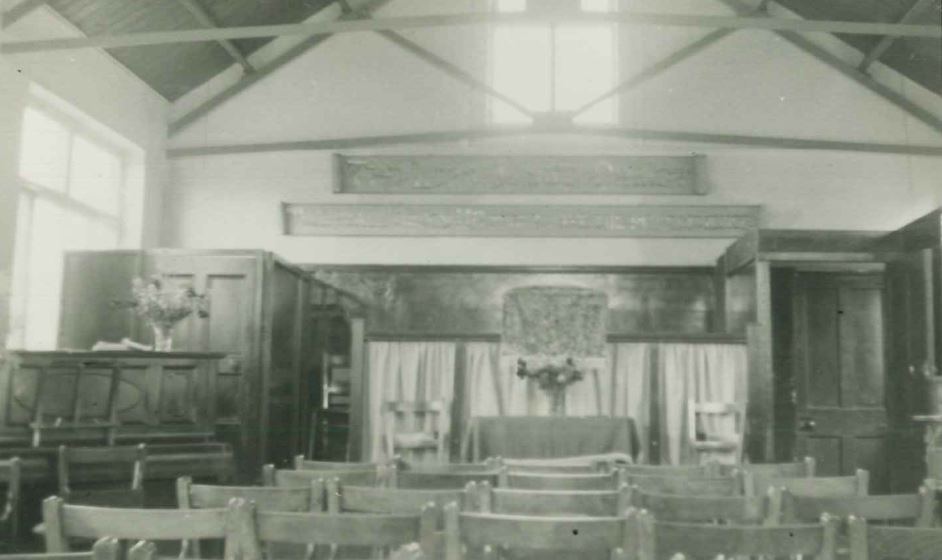 Interior of the church around 1938